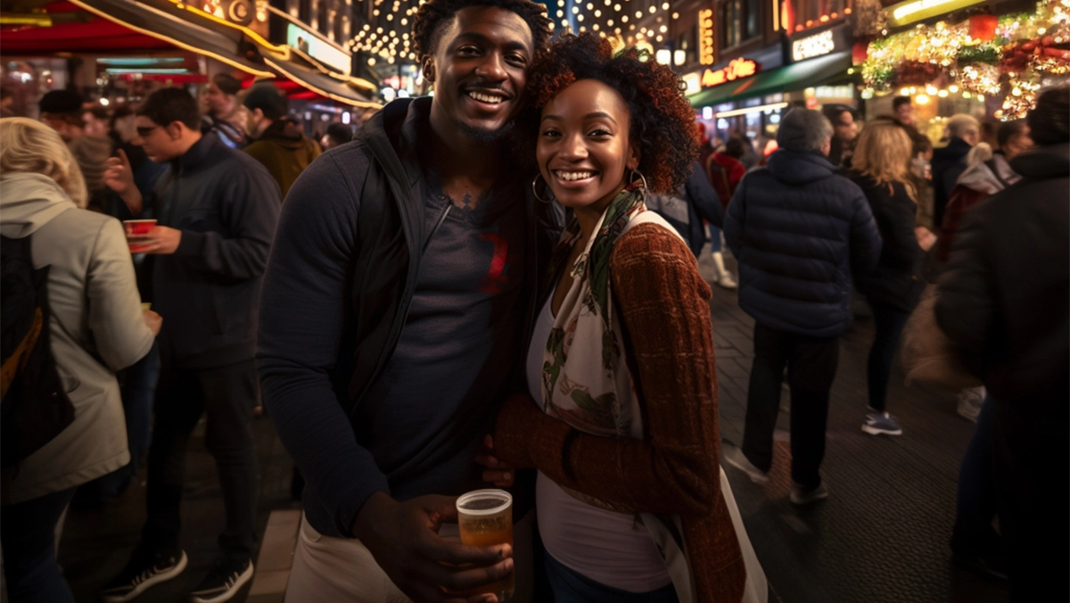 Traveler enjoying a scenic overlook